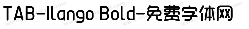 TAB-Ilango Bold字体转换